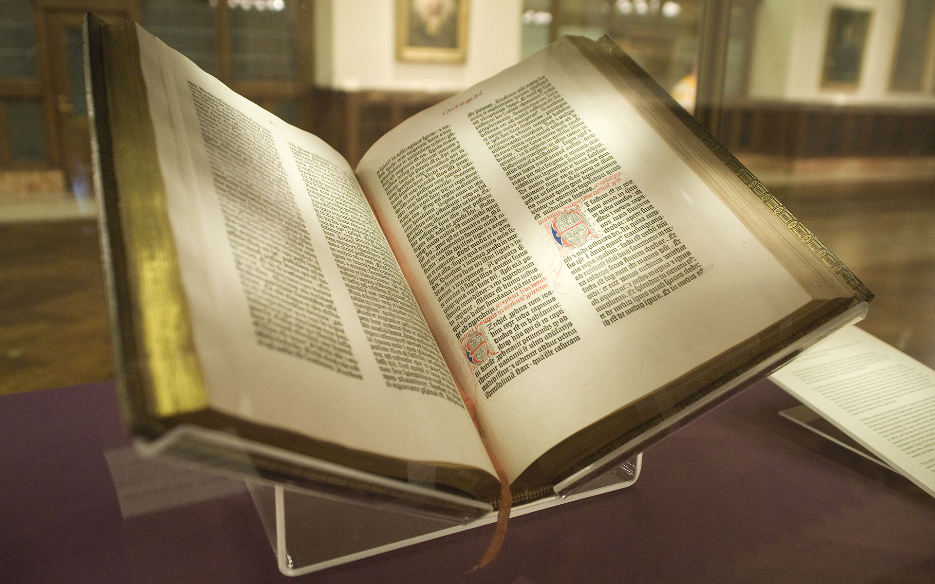 Open Bible pages