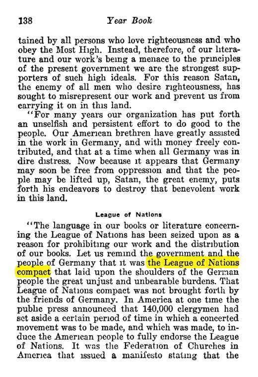 "Declaration of Facts," reprinted in the 1934 Yearbook of Jehovah's Witnesses, pp. 134–138. Text as reproduced by researchers