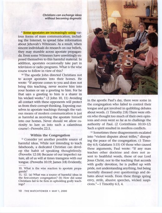 The Watchtower, May 1, 2000, p. 10