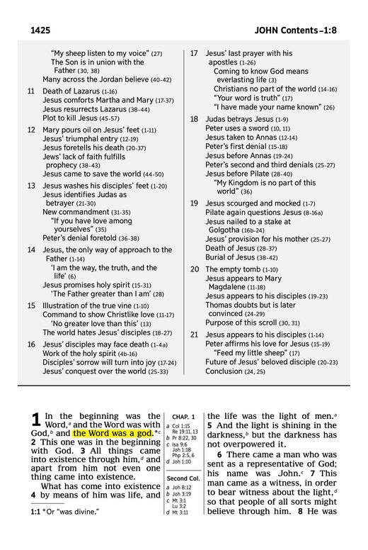New World Translation (2013), John 1:1
