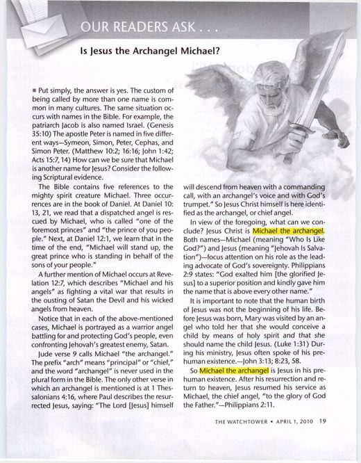 The Watchtower, April 1, 2010, p. 19
