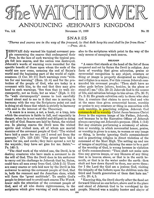 The Watchtower, 1939, p. 340
