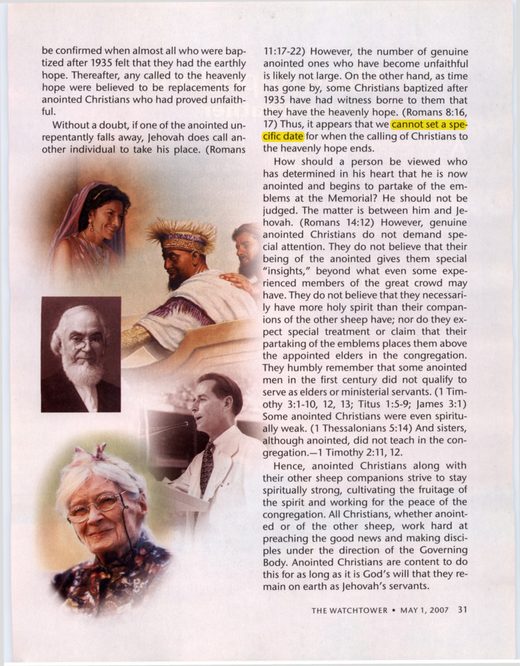 The Watchtower, May 1, 2007, p. 31