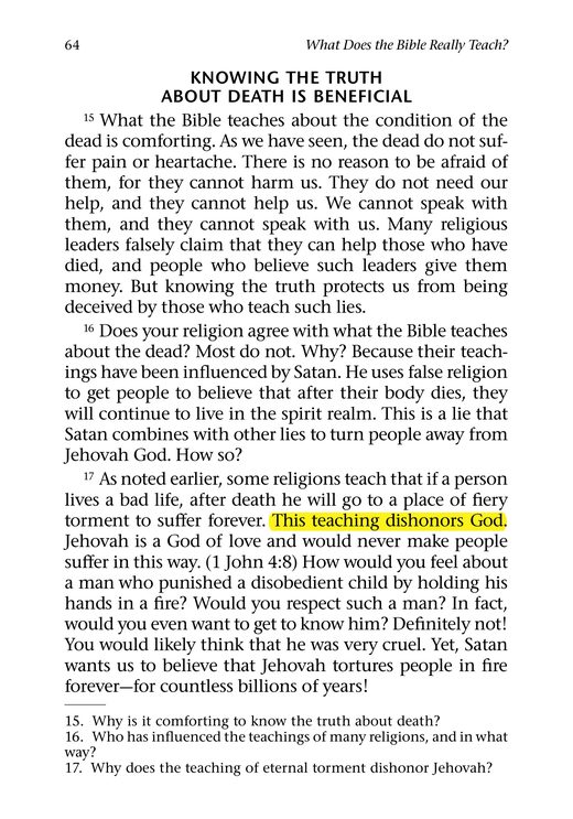 What Does the Bible Really Teach? (2005), p. 65