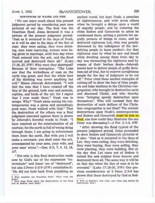 The Watchtower, June 1, 1952, p. 338