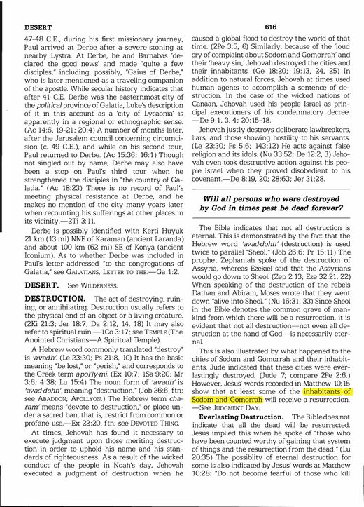 Insight on the Scriptures, Vol. 2 (1988), "Resurrection"