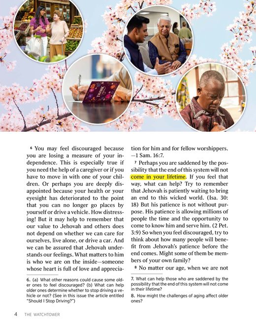 The Watchtower (Study Edition), November 2025, "Maintain Your Joy in Old Age"
