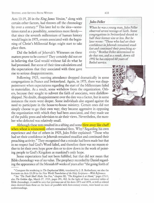 Jehovah's Witnesses—Proclaimers of God's Kingdom (1993), p. 633