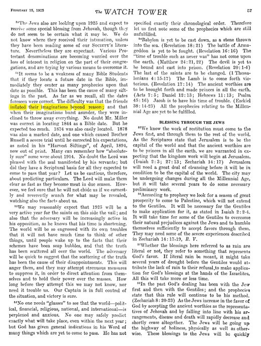 The Watch Tower, February 15, 1925, p. 57