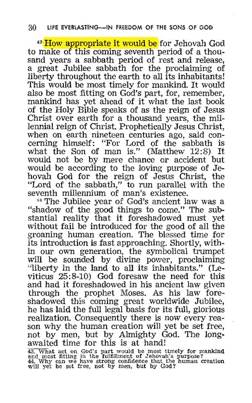 Life Everlasting—in Freedom of the Sons of God (1966), p. 30