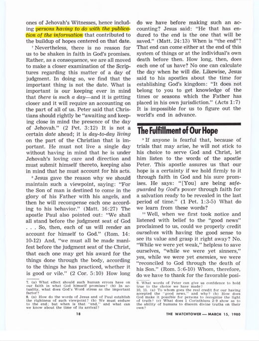 The Watchtower, March 15, 1980, p. 18