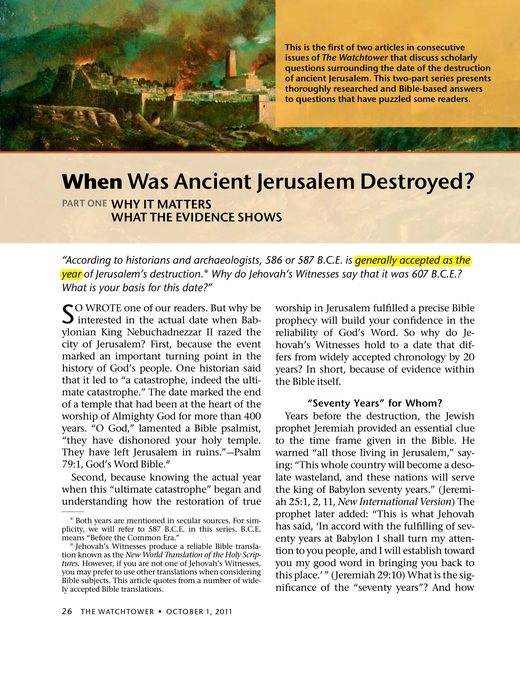 The Watchtower, October 1, 2011, p. 26