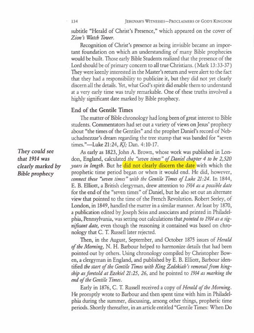 Jehovah's Witnesses—Proclaimers of God's Kingdom (Watch Tower, 1993), p. 134