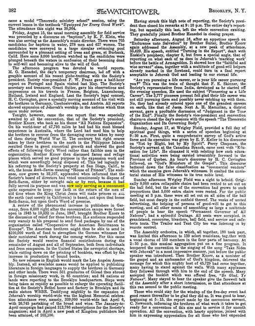 The Watchtower, December 15, 1947