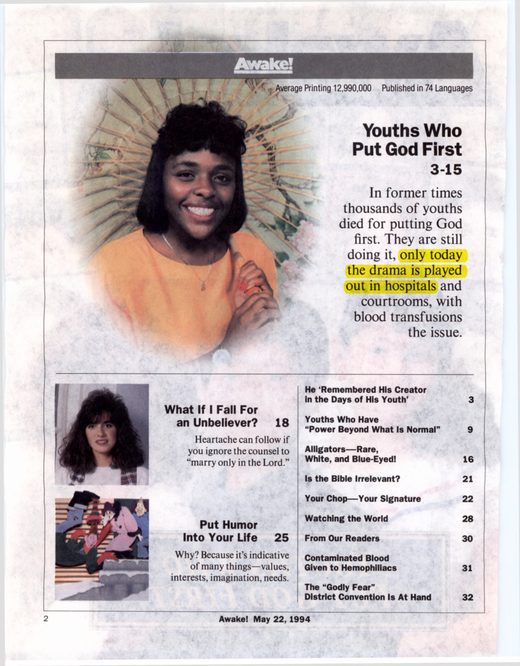 Awake!, May 22, 1994, p. 2