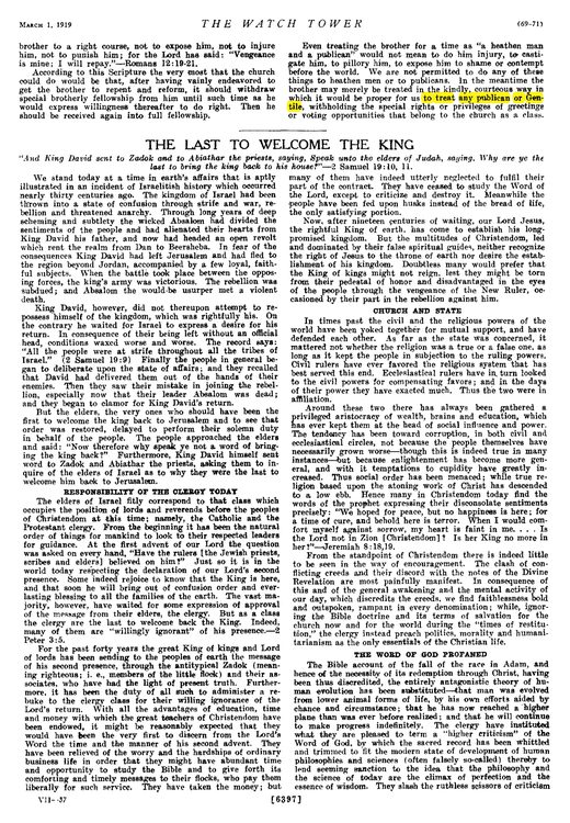 The Watchtower, March 1, 1919, p. 69