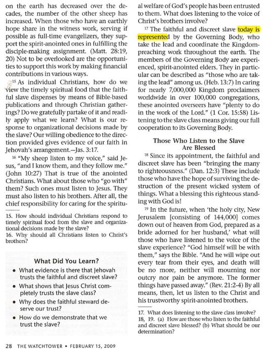 The Watchtower, February 15, 2009, p. 28