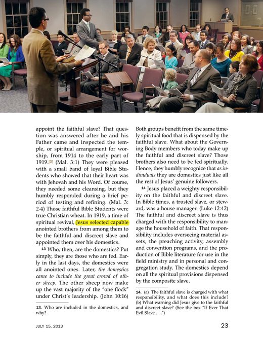 The Watchtower, July 15, 2013, p. 22