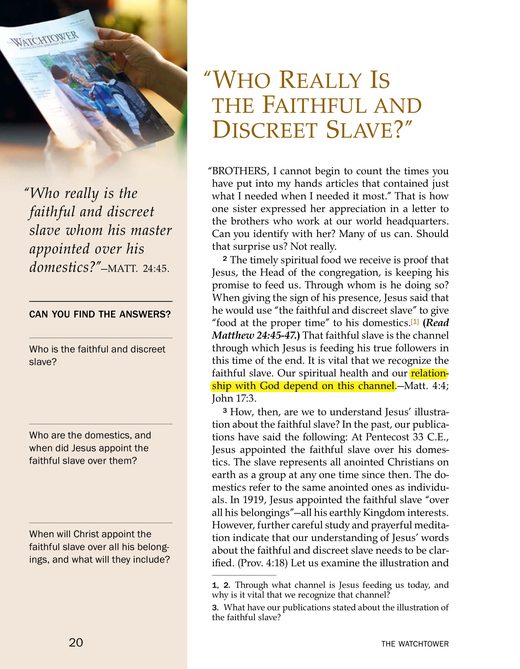 The Watchtower, July 15, 2013, p. 20
