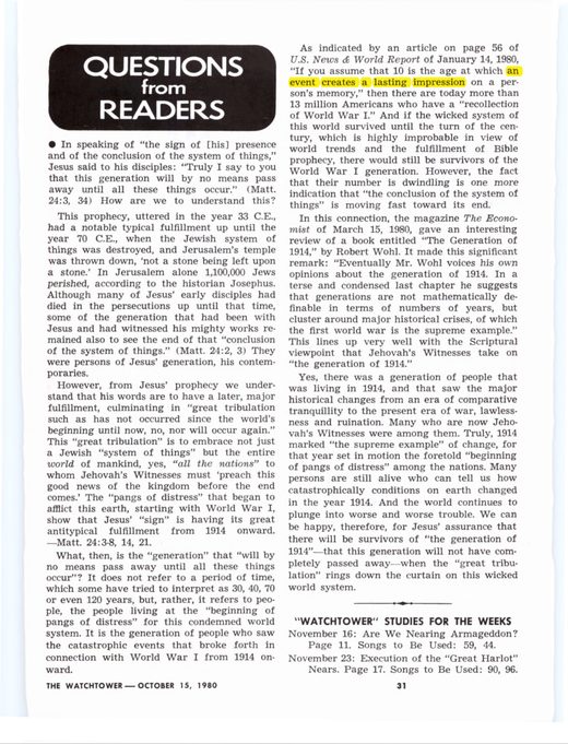 The Watchtower, October 15, 1980, p. 31