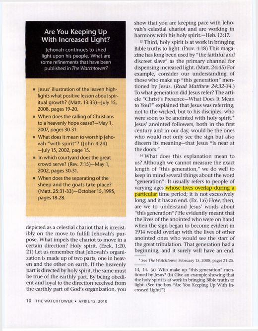 The Watchtower, April 15, 2010, pp. 10–11