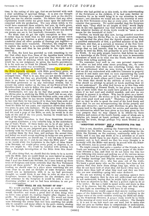 The Watchtower, September 15, 1910, p. 298 (Reprints p. 4685)