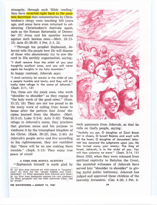 The Watchtower, August 15, 1981, p. 29