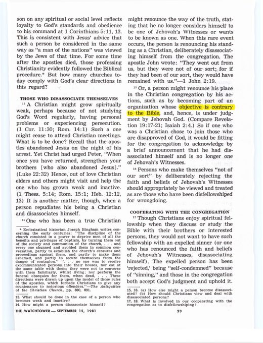 The Watchtower, September 15, 1981, p. 23