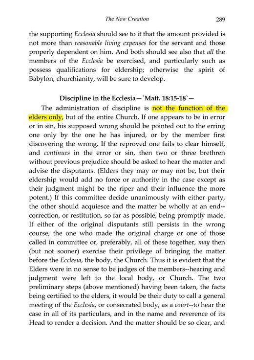 Charles Taze Russell, Studies in the Scriptures, Vol. 6 — The New Creation (1904), p. 289
