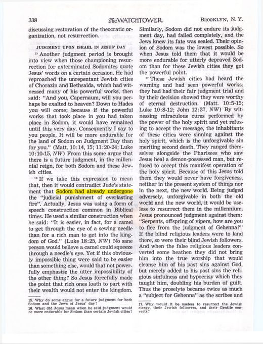 The Watchtower, June 1, 1952, p. 338