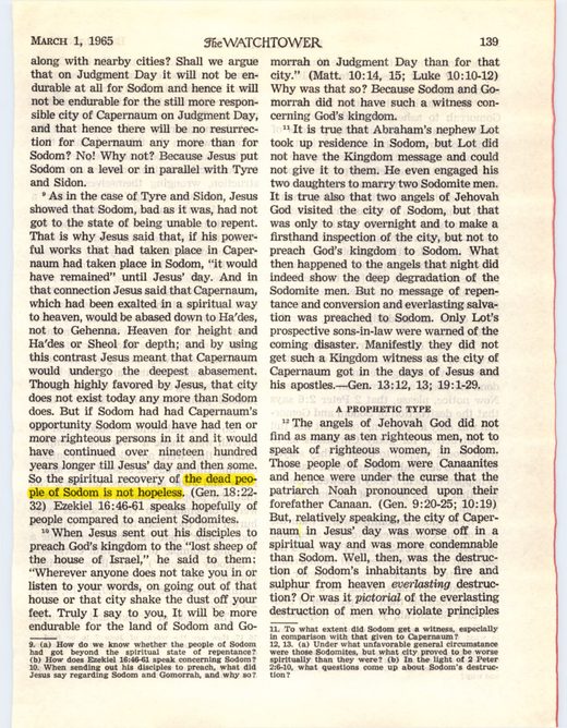 The Watchtower, March 1, 1965, p. 139