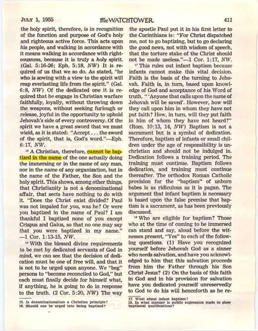 The Watchtower, July 1, 1955