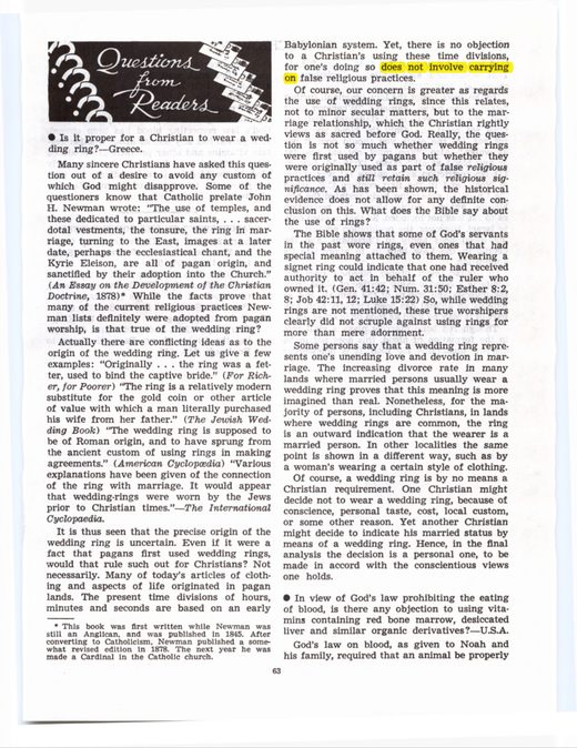 The Watchtower, January 15, 1972, p. 63