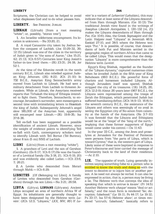 Insight on the Scriptures, Vol. 2, "Lie" (1988), p. 246