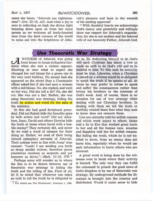 The Watchtower, May 1, 1957, p. 285