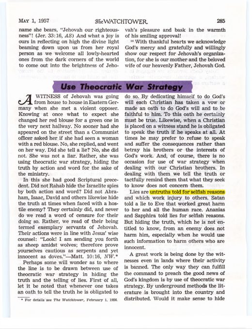 The Watchtower, May 1, 1957, p. 286