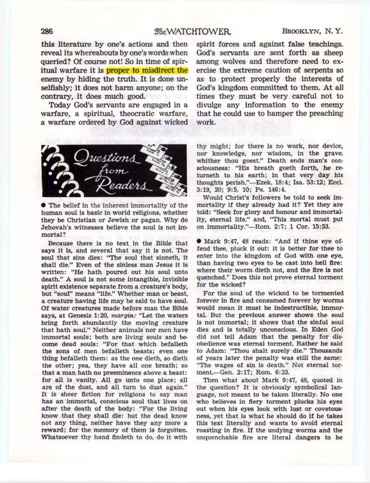 The Watchtower, May 1, 1957, p. 286