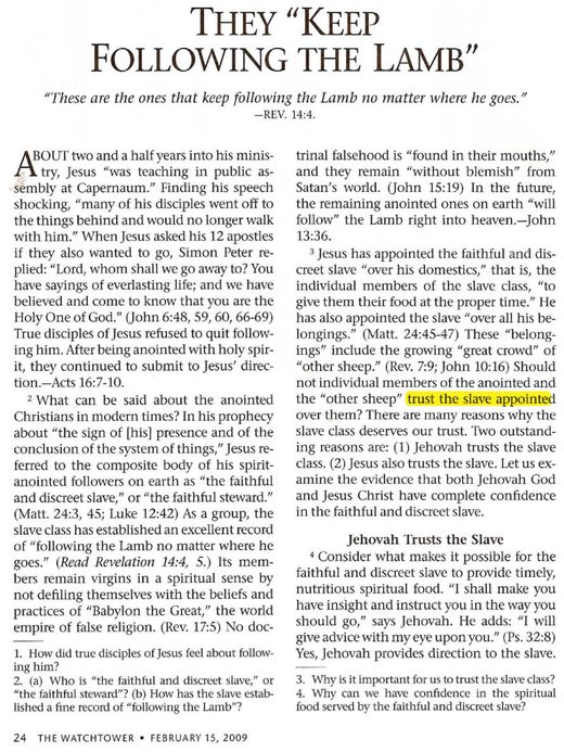 The Watchtower, February 15, 2009, p. 24