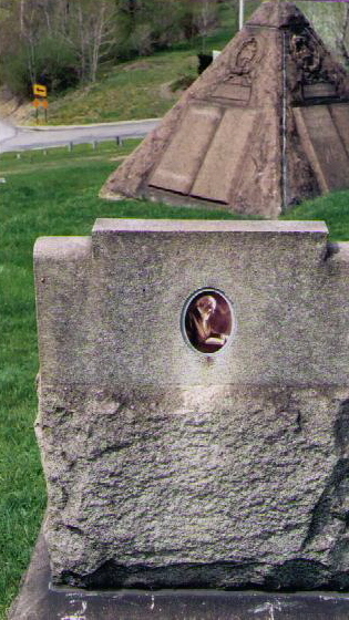 Pyramid monument near Charles Taze Russell's grave
