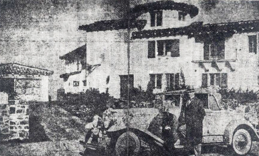 Rutherford with his Cadillac at Beth Sarim